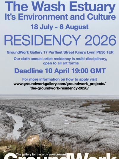 Groundwork Gallery is all about art and environment, as is this residency programme. It runs in three phases: a research week (12–18 July), a development period (19 July–1 August), and a public exhibition and events programme (12 September–19 December). Structured around field trips, research and collaboration, the programme encourages participants to become locally informed and to build a creative community rooted in place. We like to form a creative community and artists will have opportunities to experiment, share ideas and present work not only at GroundWork Gallery in King’s Lynn but also across several partner venues in Lincolnshire and Norfolk.Artists are invited to respond to the Wash in the broadest possible ways.
Follow the website link in the bio to find more details and the link to the application form. heelen.lindsay studio.baum oculardelusion cmborland rspbtitchwell_snettisham nnfest generalpractice cvanetwork norfolkwt norfolkcontemporaryartsociety transportedart indigocrowgallery