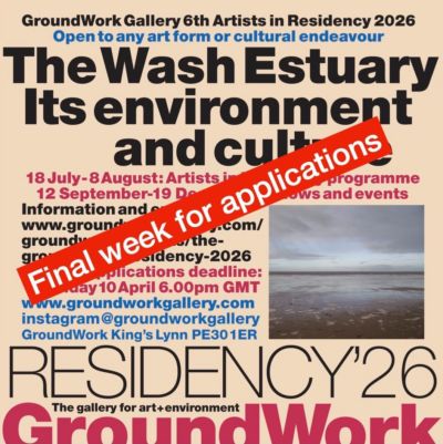 Last chance to apply coming up. There are some big questions for us to ask. What kind of life do we want to see thriving in the Wash Estuary now and in future for humans, for nature on land air and sea - more than humans… ? How can creative skills contribute to the way we think and plan? How can we involveour wider and local communities in creating a culture which prioritises a healthy environment while also developing innovative plans for future generations of all beings? There are many more issues which I am sure we will discuss and share in the course of a productive summer. To apply look at our GroundWork website - link above, where you will find the form and further details. Please note: it is all free for people not needing accommodation providing you can reach our meeting locations ( we will discuss logistics at the time) Visiting people will pay a small rent to hosts which amounts to £350 for 3 weeks. There are 5 hosts - please note also the range of subjects - one will prioritise composer/ sound artist, one a digital artist, one is rural - etc. But above all we are open to any creative activity which is relevant to the theme and all of us provide mentoring support, lots of hospitality and plenty of exhibiting opportunity at the end. heelen.lindsay mykabaum studio.baum greenlandfisherymusic oculardelusion hubsleaford josephbankscentre_lincs nnfest ambassadevdnoordzee ual_postgrad_community res_artis artistopencalls artistresidency artistinresidence